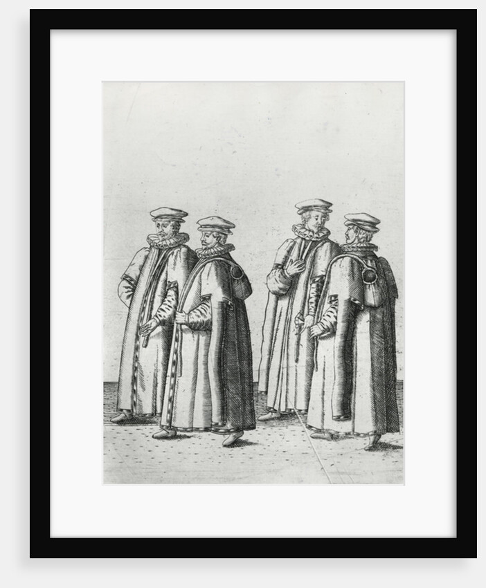 Grocers in the funeral cortege of Sir Philip Sidney on the way to St. Paul's Cathedral, 1587 by Theodor de Bry