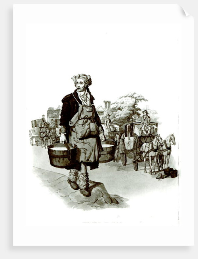 Waterman at a Coach Stand, 1805 by English School