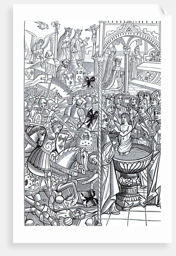 The Battle of Tolbiac and The Baptism of King Clovis by French School