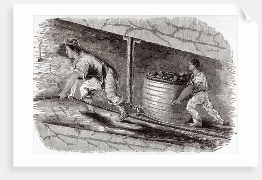 Female Drawer in a Coal-Pit at Little Bolton, 1842 by English School