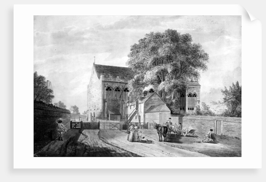 North-East View of King John's Palace at Eltham in Kent, 1787 by Paul Sandby