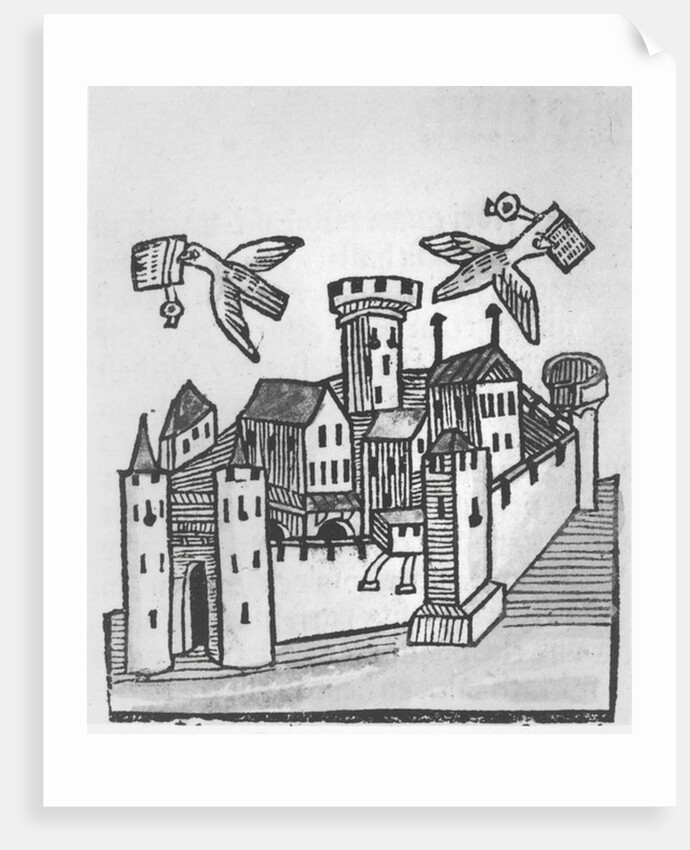 Pigeon Post, 1481 by German School