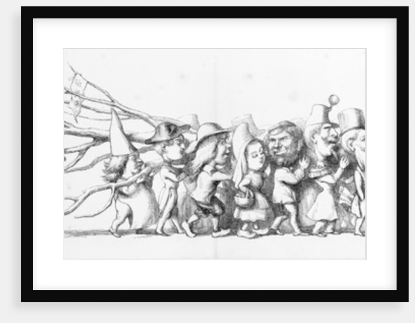 French visitors to the Great Exhibition, 1851 by Richard Doyle