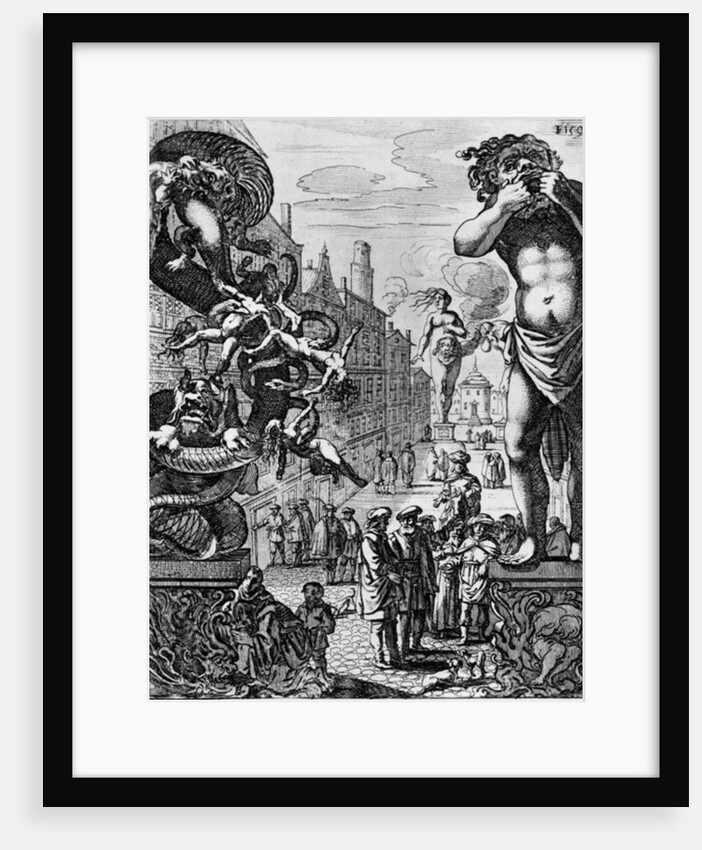 It had the shape of a man more than 100 feet high....his mouth as big as a door, 1652 by Dutch School