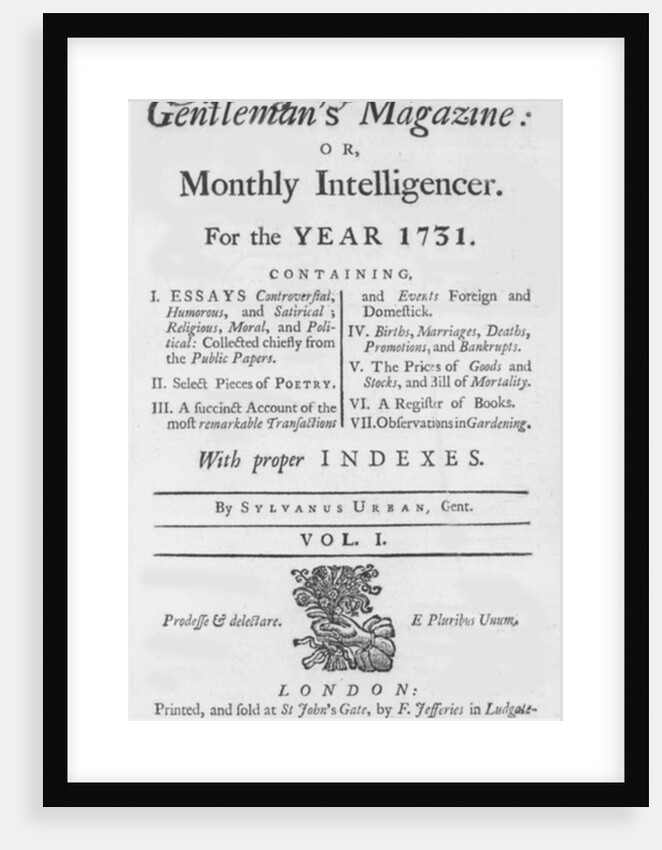 The Gentleman's Magazine, 1731 by English School