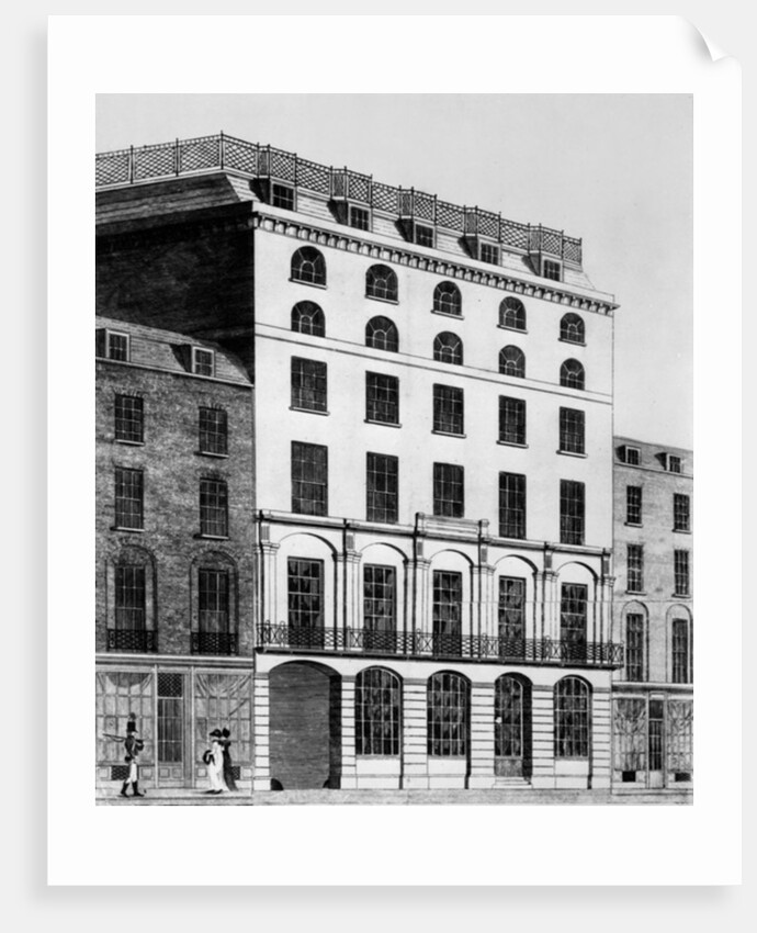 A View of the Commercial Hotel, 1802 by English School