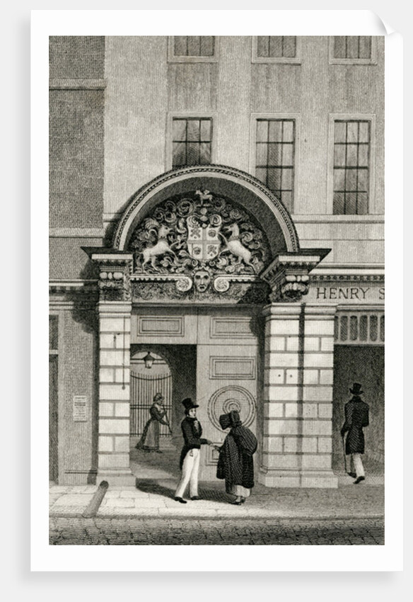 Barber Surgeon's Hall, Monkwell Street, 1830 by Thomas Hosmer Shepherd