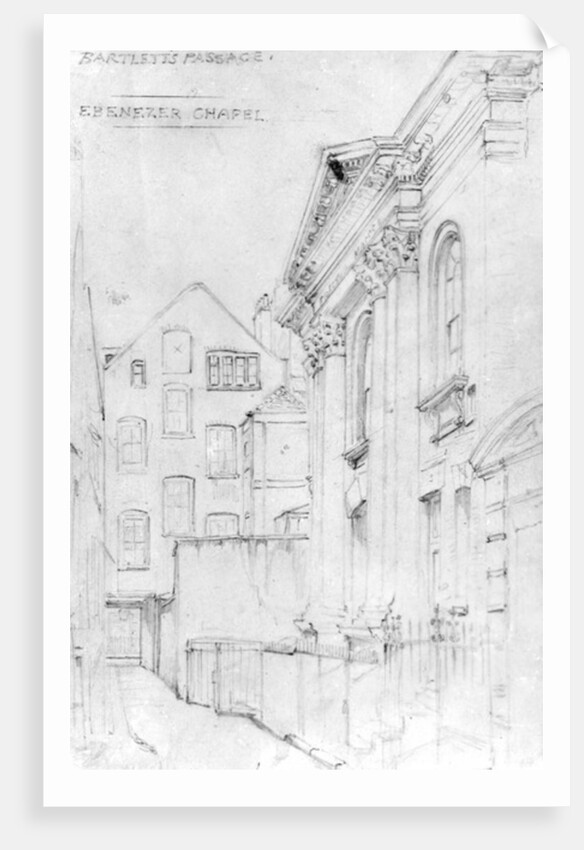 Ebenezer Chapel, Bartlett's Passage, c.1890 by J. Appleton