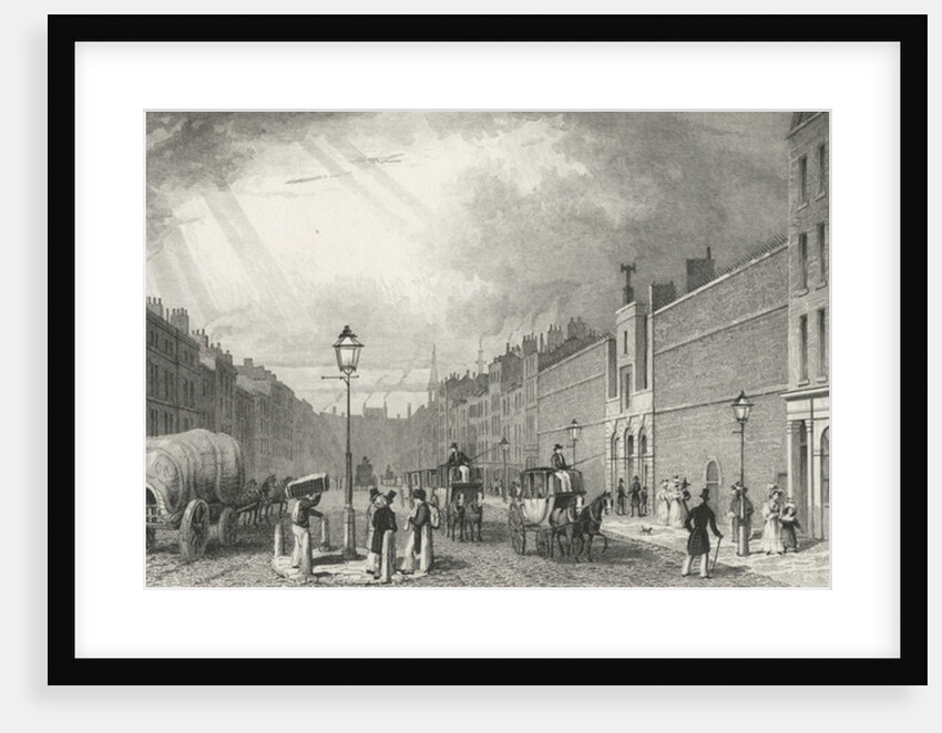 Farringdon Street and the Fleet Prison, 1830 by Thomas Hosmer (after) Shepherd