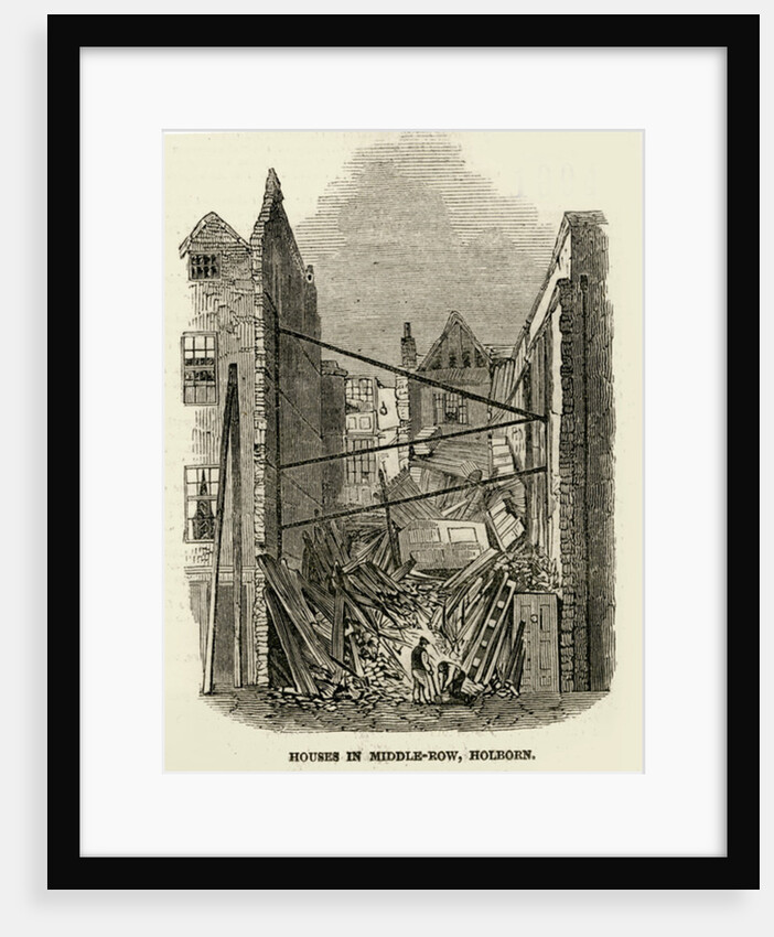 Houses in Middle-Row Holborn, 1846 by English School
