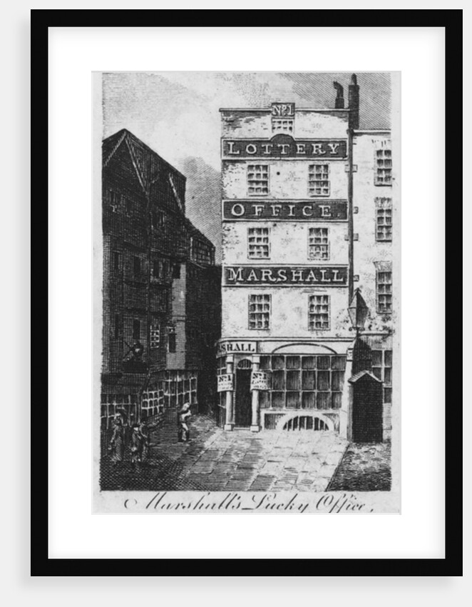 Marshall's Lucky Office Holborn-Bars, c.1817 by English School