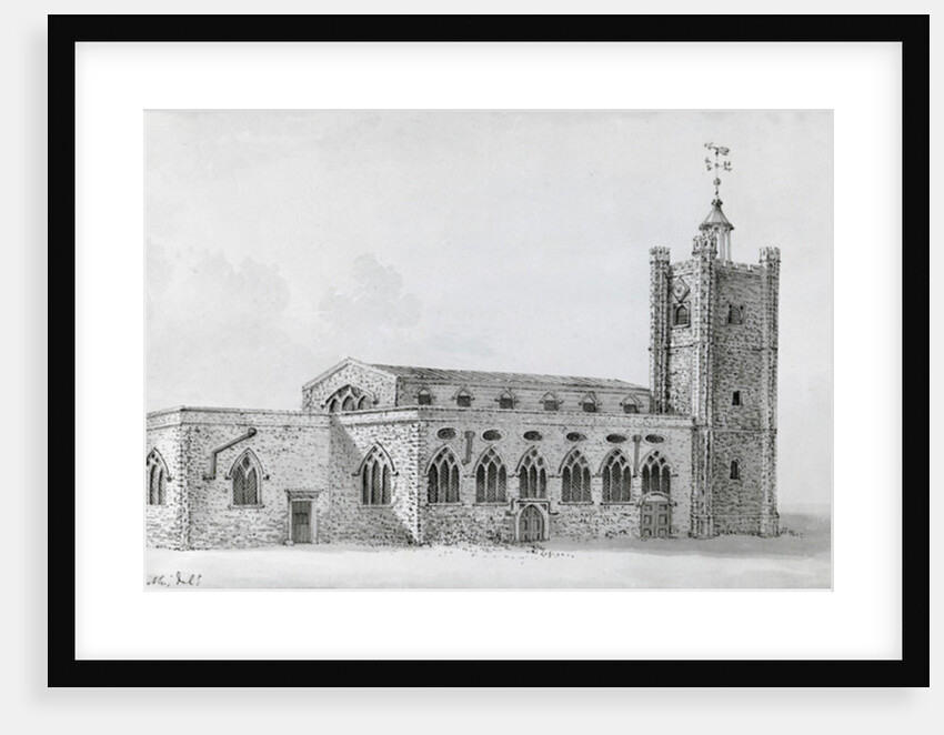 Old St Giles's church, c.1718 by John Thomas Smith
