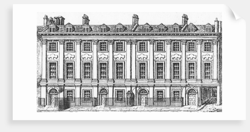 Houses Great Queen Street, 1817 by George the Elder Scharf