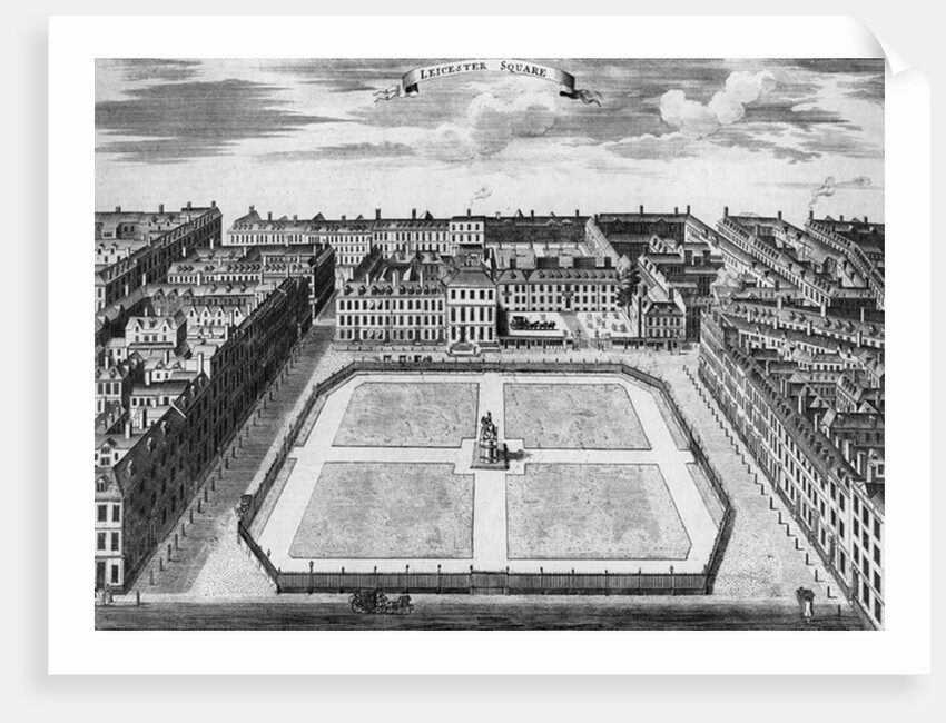 Leicester Square, 1754 by Sutton Nicholls