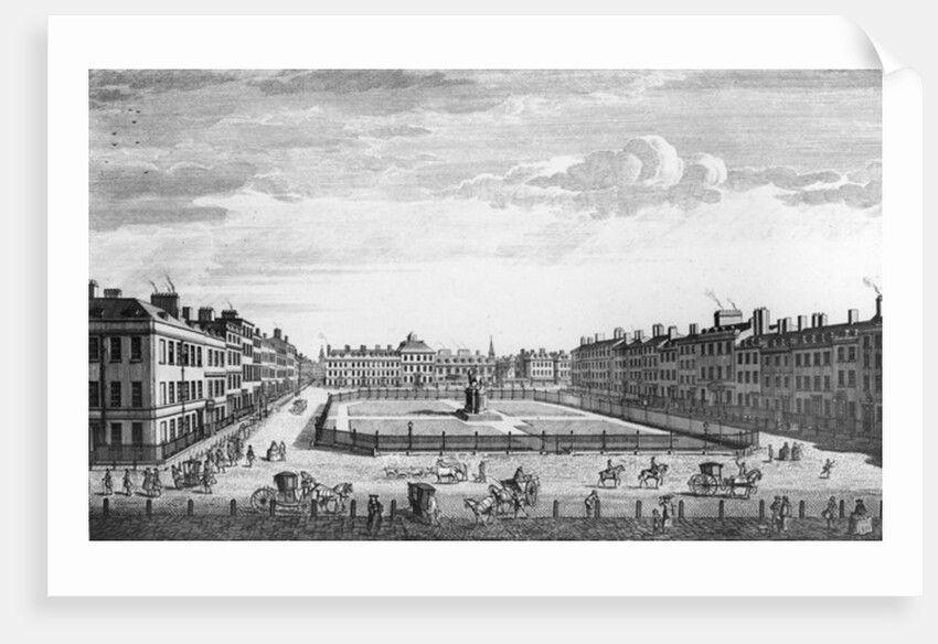View of Leiceter Square London, 1753 by John Bowles