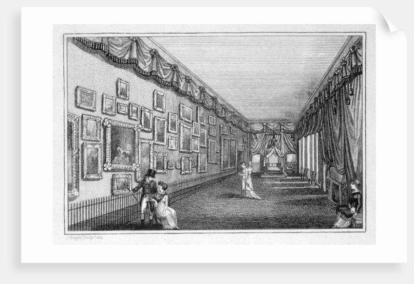 Mary Linwood's needlework exhibition of embroidered paintings at Savile House, 1810 by English School