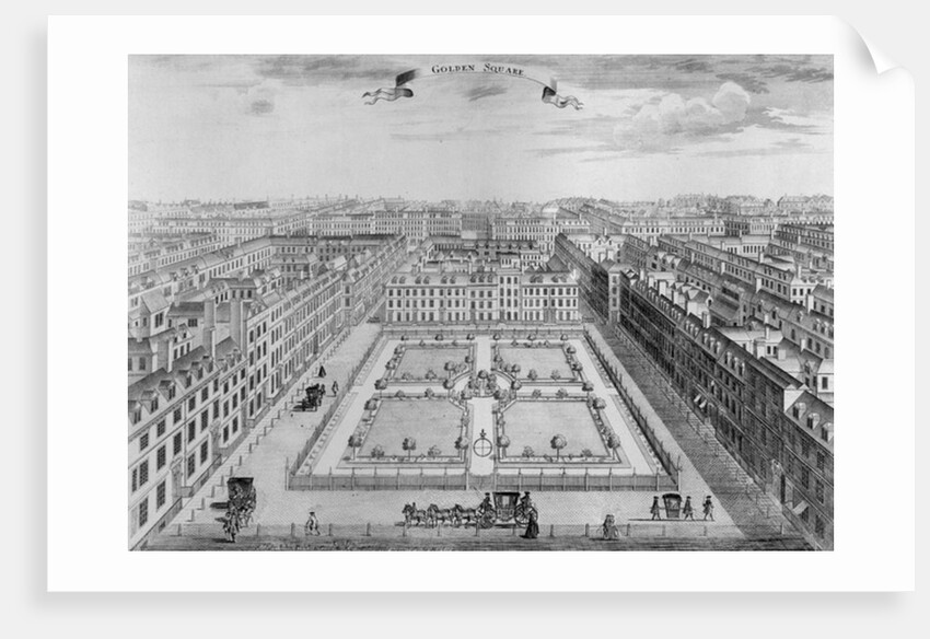 Golden Square, c.1725 by John Bowles