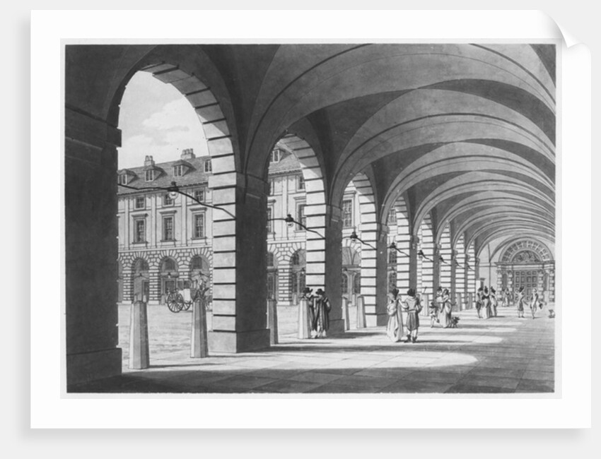 Piazza, Covent Garden, 1796 by Thomas Malton Jnr.