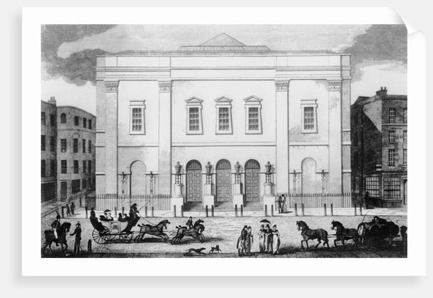 Front View of the Theatre Royal Drury Lane, 1812 by English School