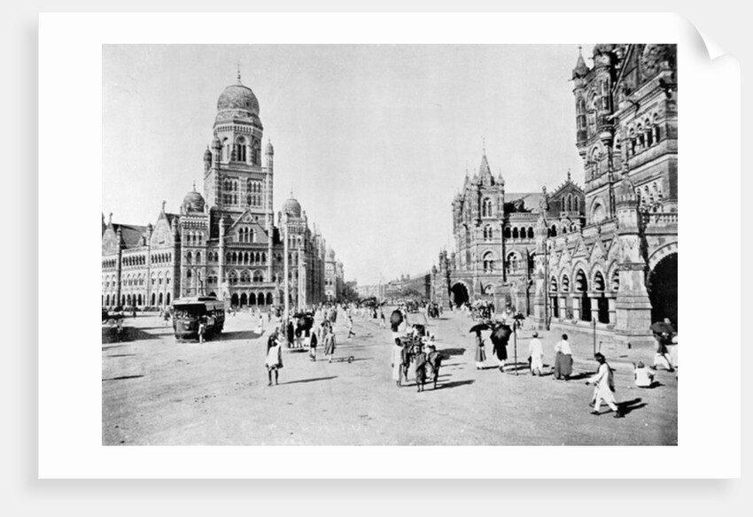 Municipal Offices and Victoria Terminus Bombay, c.1910 by Anonymous