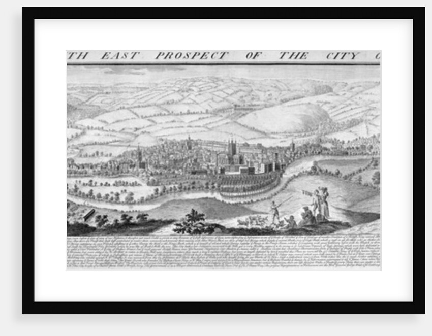 The South East Prospect of the City of Bath, 1734 by Nathaniel and Samuel (1696-1779) Buck
