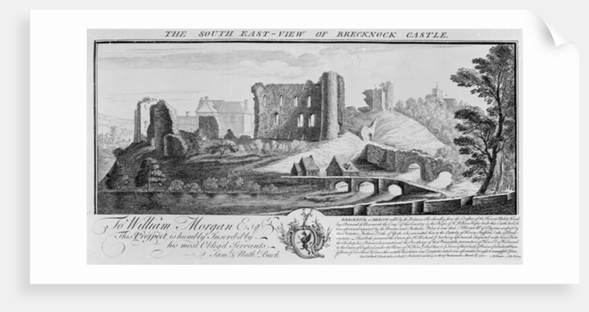 The South-East View of Brecknock Castle, 1741 by Nathaniel and Samuel (1696-1779) Buck