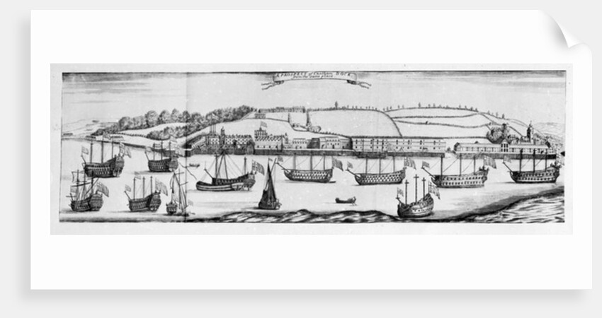 A Prospect of Chatham Dock from Finsbery Windmill by English School