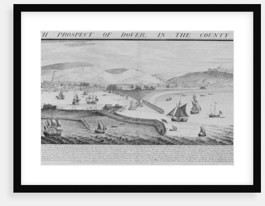 The South Prospect of Dover in the County of Kent, 1739 by Nathaniel and Samuel Buck