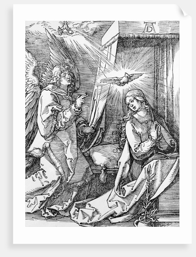 The Annunciation from the 'Small Passion' series, 1511 by Albrecht Dürer or Duerer