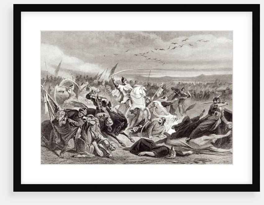 The Battle of Kalka by Adolphe (after) Yvon