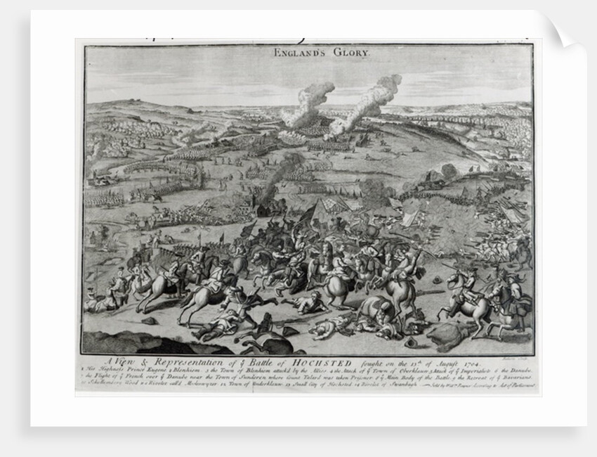 A View and Representation of the Battle of Hochsted, 13th August 1704 by English School