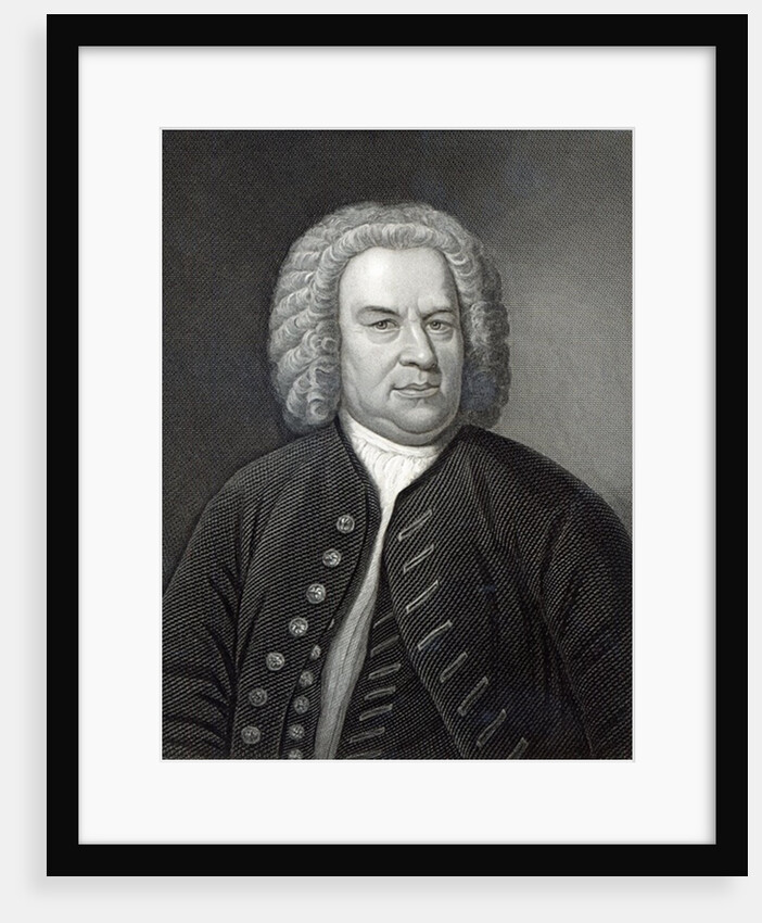 Portrait of Johann Sebastian Bach, German composer by Elias Gottleib (after) Haussmann