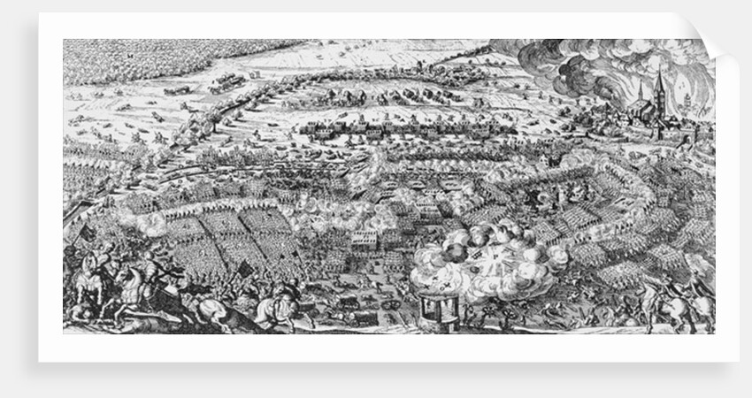 The Swedish victory at the Battle of Lutzen, 1632 by Swedish School