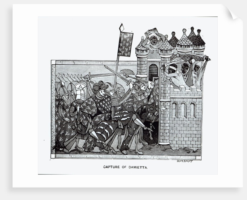 The Capture of Damietta in 1249 by School French