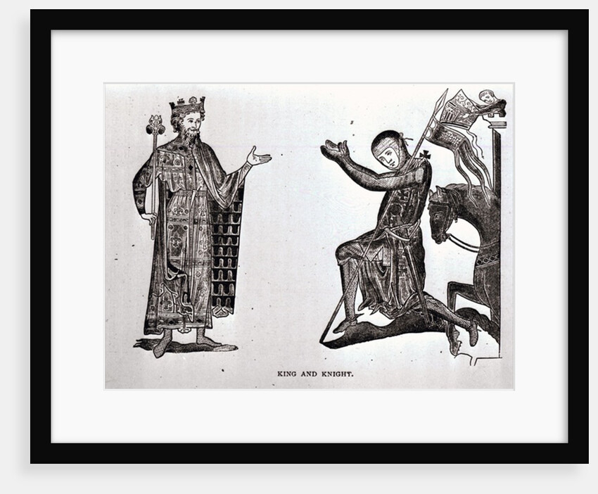 A King and a Knight by English School