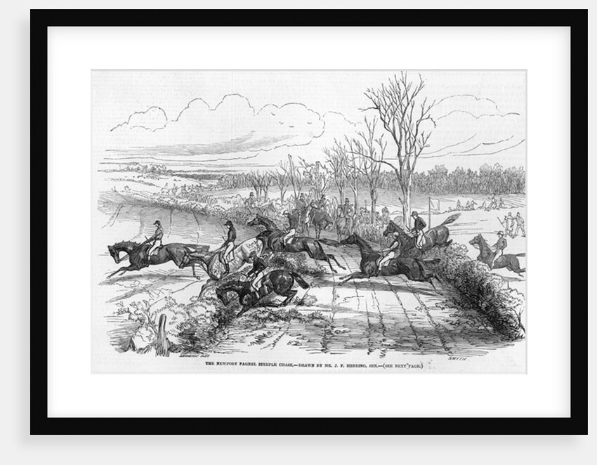 The Newport Pagnel Steeple Chase by John Frederick Herring Snr
