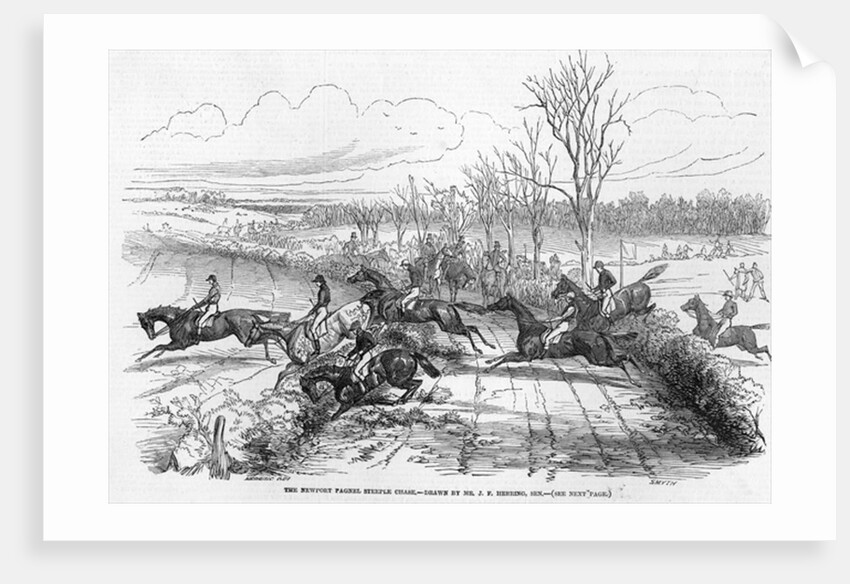 The Newport Pagnel Steeple Chase by John Frederick Herring Snr
