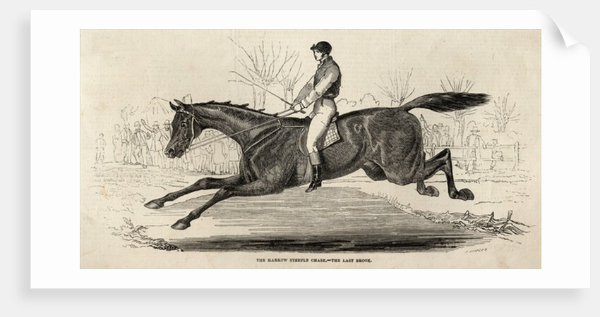 The Harrow Steeple Chase: The Last Brook by English School