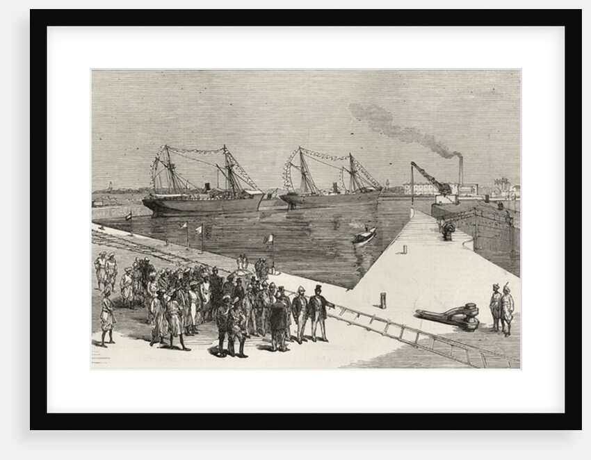 Visit of the Viceroy of India to the Sassoon Dock at Bombay by English School