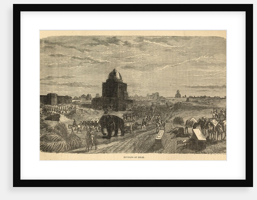 Environs of Delhi, 1857 by English School