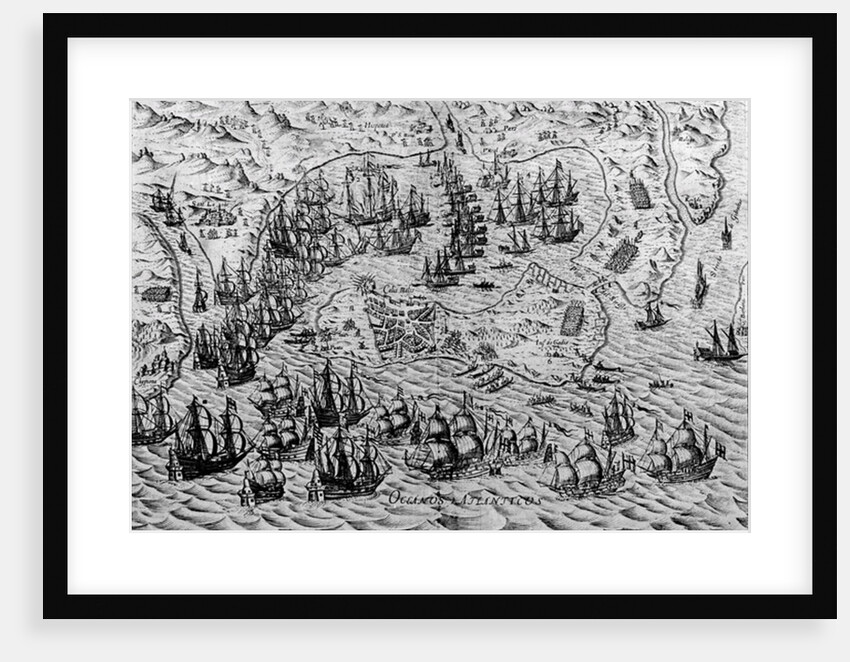The Capture of Cadiz, 21 June 1596 by English School