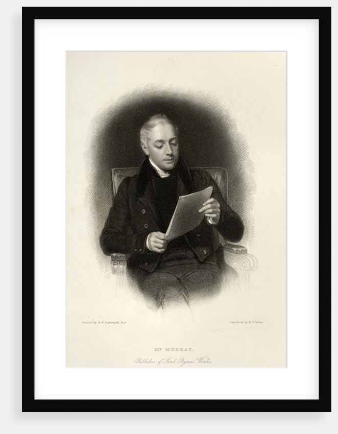 Mr. Murray, publisher of Lord Byron's works by English School