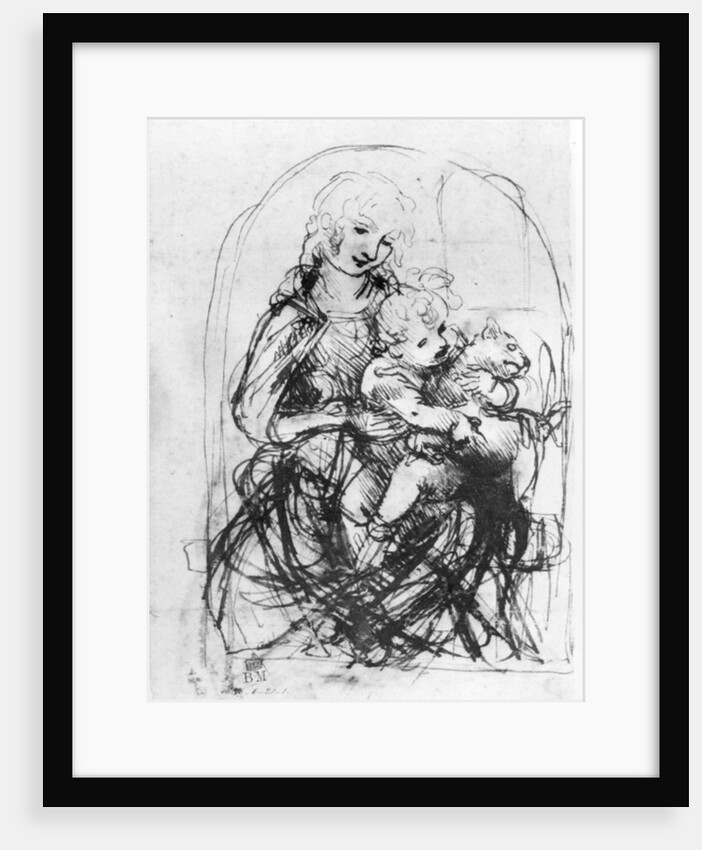 Study for a Madonna with a Cat, c.1478-80 by Leonardo da Vinci