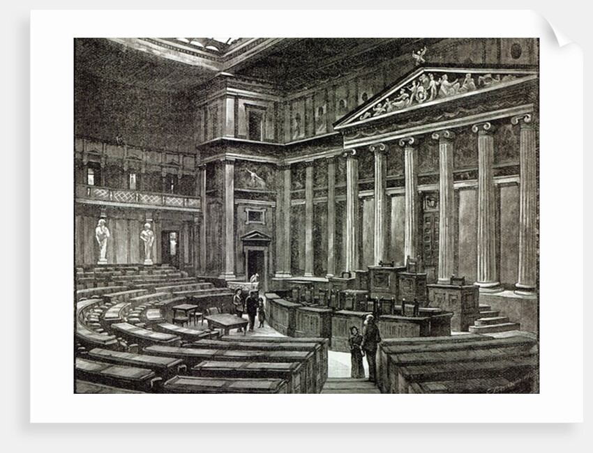 Interior of Houses of Parliament, Vienna by English School