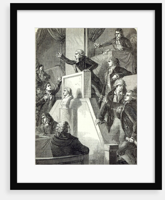 Meeting of the National Assembly, 1791 by English School