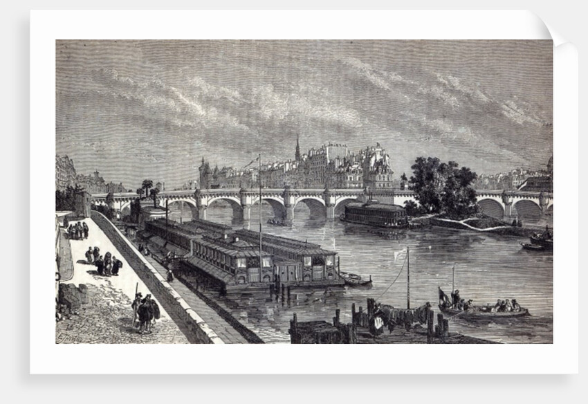 Modern Paris: The Pont Neuf, 1845 by English School