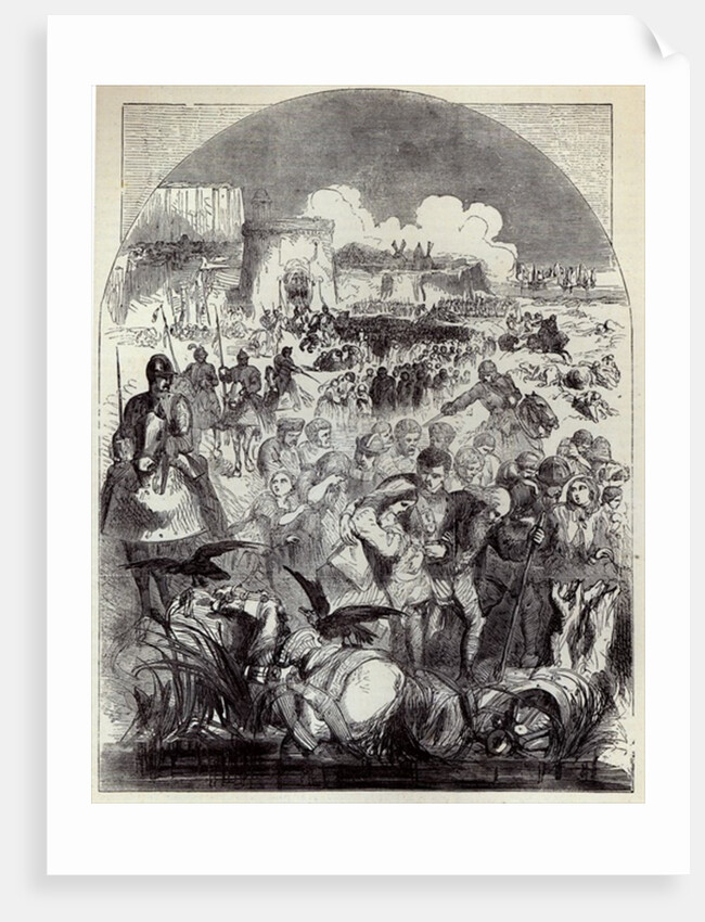 Siege of Calais: Departure of the Citizens by English School