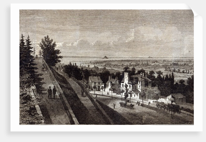 View of the Bay of Mount St. Michael by English School