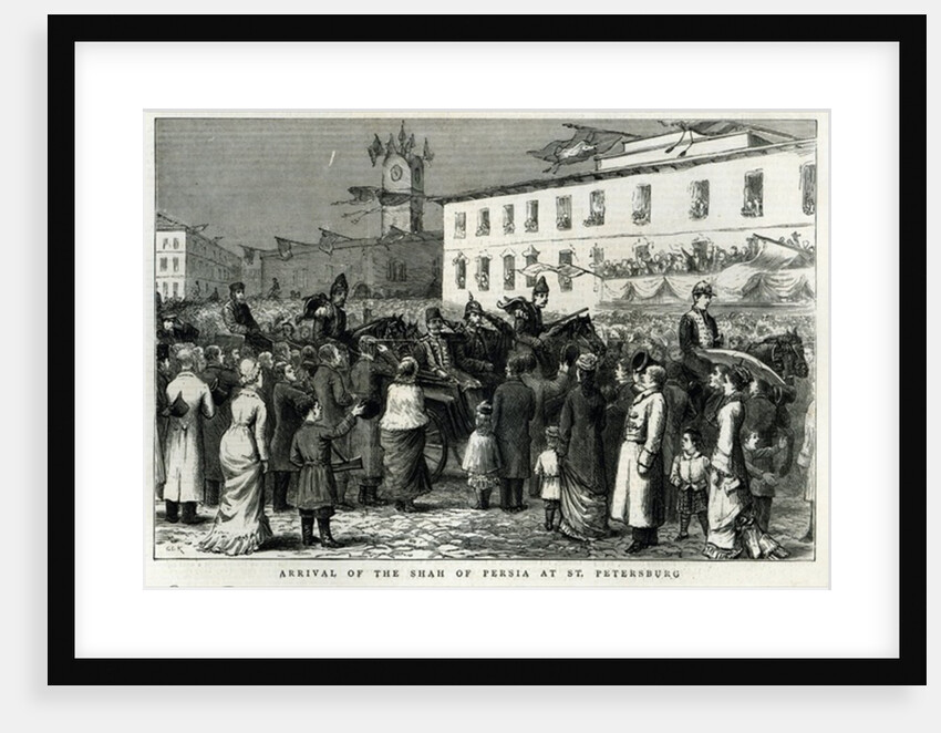 Arrival of the Shah of Persia at St. Petersburg by English School