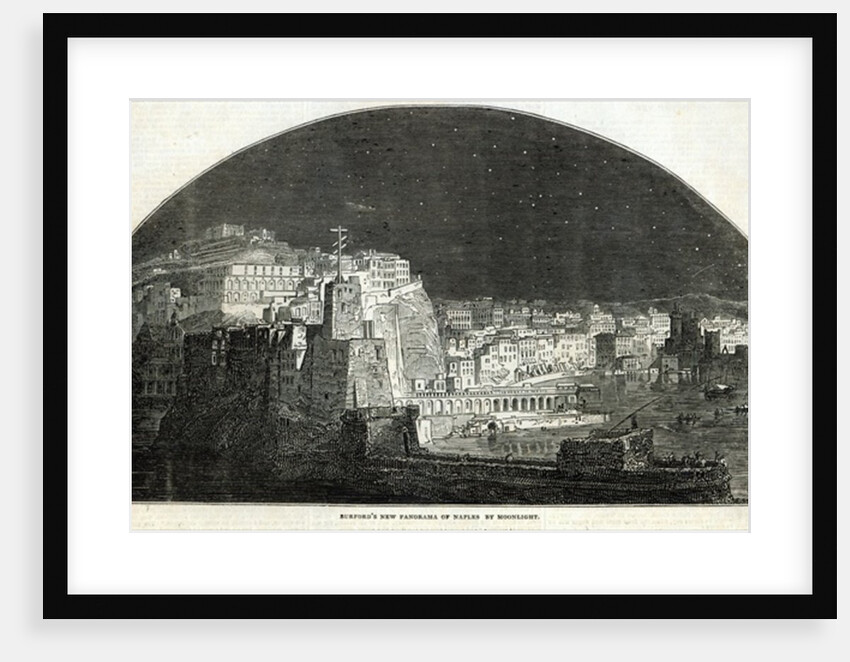 Burford's New Panorama of Naples by Moonlight by English School